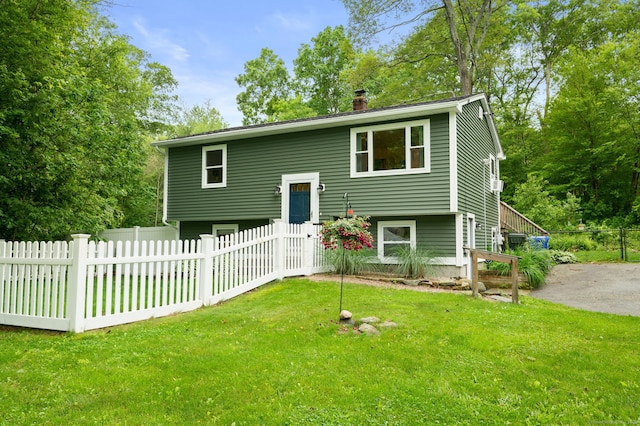 65 Norwich Westerly Rd, North Stonington, CT 06359 - raised ranch with a chimney