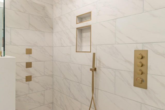 376 Rte 165, Preston, CT 06365 - bathroom with a tile shower