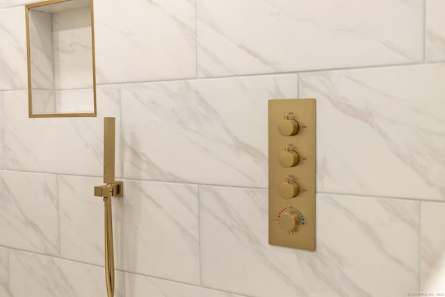 376 Rte 165, Preston, CT 06365 - bathroom view of a marble finish shower