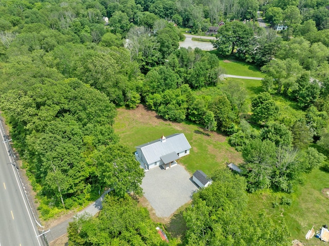 376 Rte 165, Preston, CT 06365 - aerial view of a heavily wooded area