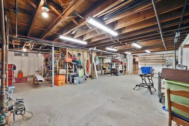 1028 Mountain Rd, Suffield, CT 06093 - basement featuring a workshop area