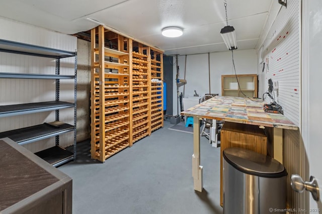 96 Pine Mountain Rd, Ridgefield, CT 06877 - wine room featuring washer / clothes dryer and concrete flooring