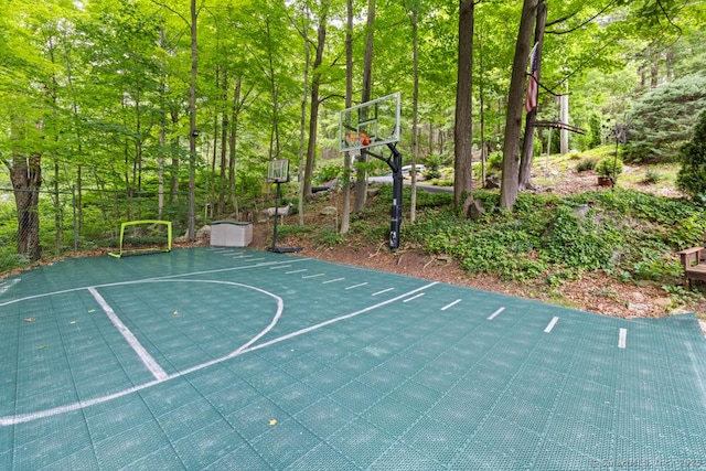 96 Pine Mountain Rd, Ridgefield, CT 06877 - view of basketball court featuring basketball court