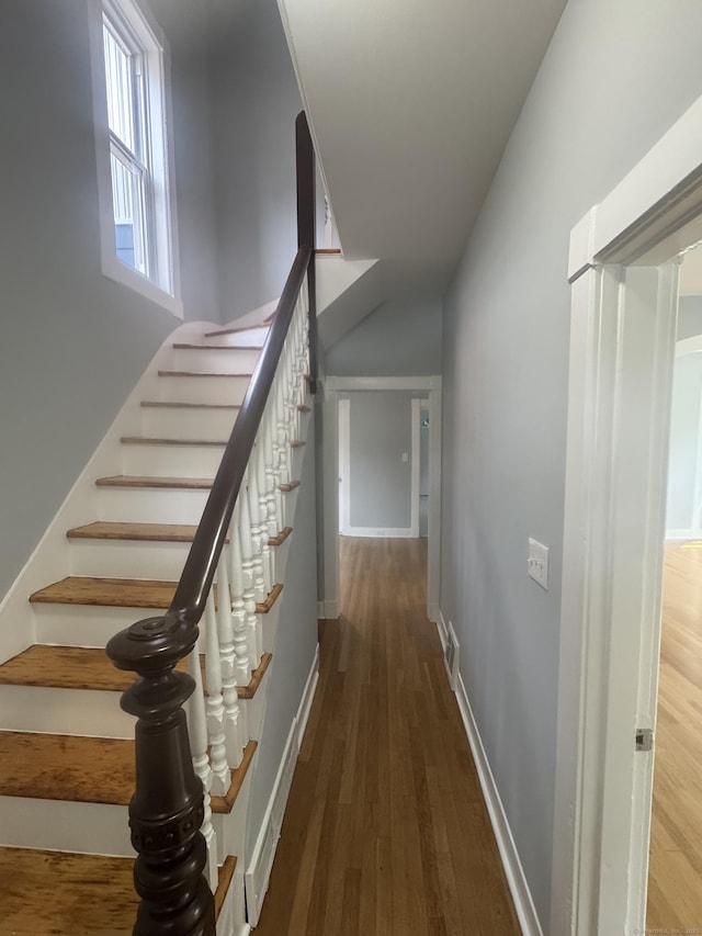18 Pine St, Waterbury, CT 06710 - stairs featuring wood finished floors