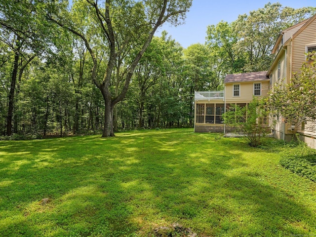 5 September Ln, Weston, CT 06883 - view of grassy yard with a sunroom