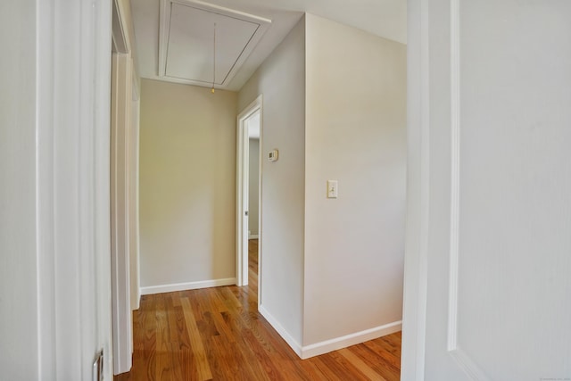 1198 New Haven Ave, Milford, CT 06460 - hall featuring attic access and wood finished floors