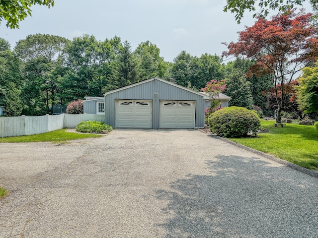 143 Soundview Ave, Shelton, CT 06484 - detached garage featuring view of wooded area