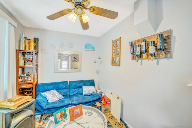 350 S Main St, Naugatuck, CT 06770 - living room featuring ceiling fan