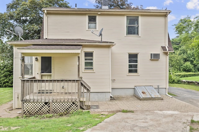 27 Homestead St, Manchester, CT 06042 - back of house featuring a deck and a chimney