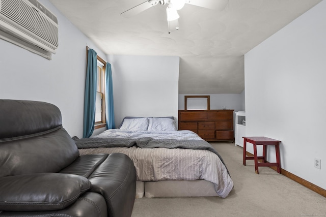 27 Homestead St, Manchester, CT 06042 - carpeted bedroom featuring a wall mounted air conditioner and a ceiling fan
