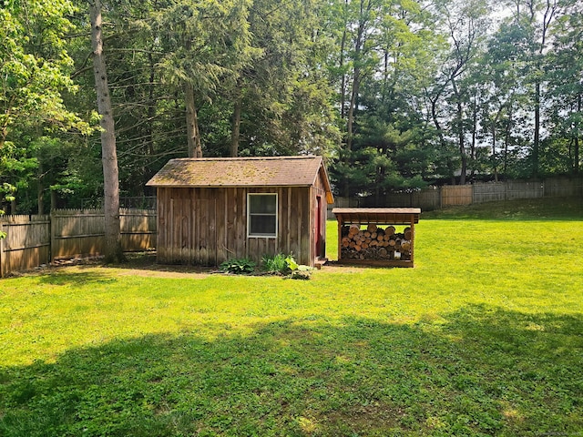 42 Meadowlark Rd, Enfield, CT 06082 - view of shed featuring a fenced backyard