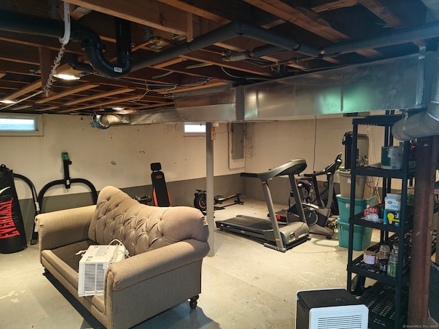 42 Meadowlark Rd, Enfield, CT 06082 - basement with electric panel