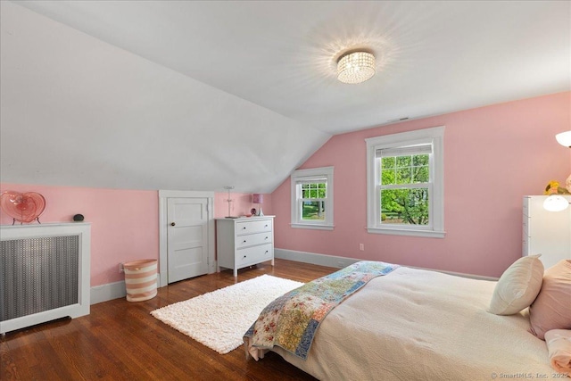 203 Ridgewood Ave, Hamden, CT 06517 - bedroom with wood finished floors and vaulted ceiling