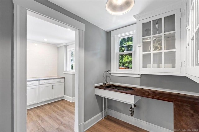 203 Ridgewood Ave, Hamden, CT 06517 - unfurnished office featuring baseboards and light wood-style floors