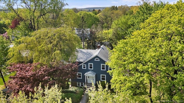 203 Ridgewood Ave, Hamden, CT 06517 - view from above of property featuring a forest