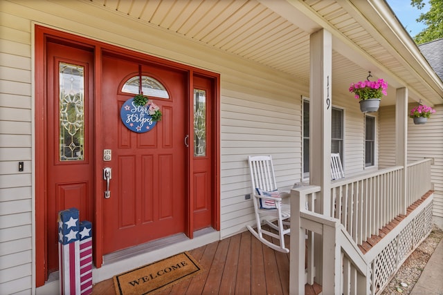 119 NW Dr, Plainville, CT 06062 - entrance to property featuring covered porch