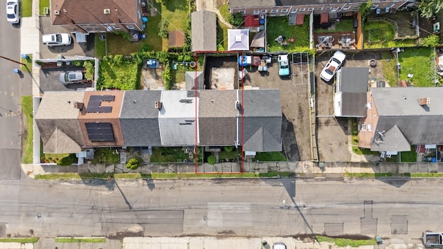 110 Asylum St, Bridgeport, CT 06610 - aerial perspective of suburban area with property boundaries highlighted