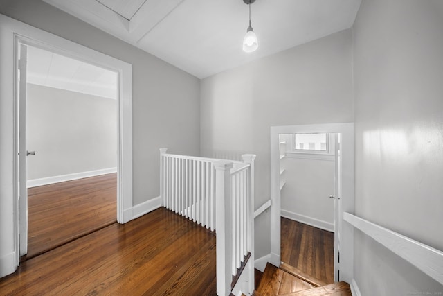 110 Asylum St, Bridgeport, CT 06610 - stairs featuring hardwood / wood-style floors and baseboards