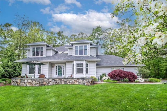9 Maplewood Dr, Danbury, CT 06811 - view of front of house with roof with shingles and a front lawn