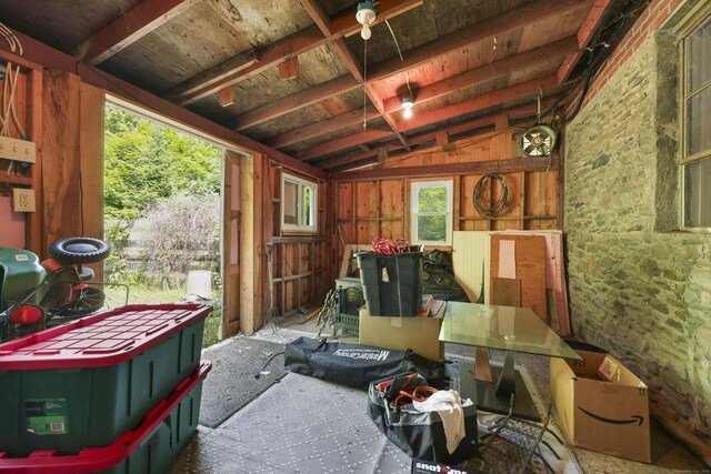 98 Aetna Ave, Torrington, CT 06790 - miscellaneous room with lofted ceiling