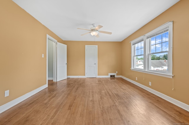 32 Franklin St, Southington, CT 06479 - spare room featuring a ceiling fan and light wood-style floors