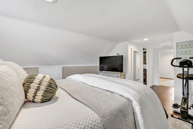 131 Long Hill Cross Rd, Shelton, CT 06484 - bedroom featuring vaulted ceiling and recessed lighting