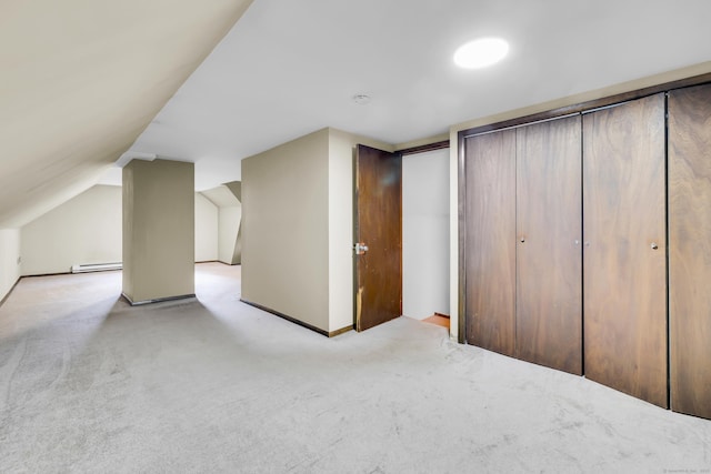 166 S Main St, Marlborough, CT 06447 - bonus room featuring carpet floors, baseboard heating, and lofted ceiling