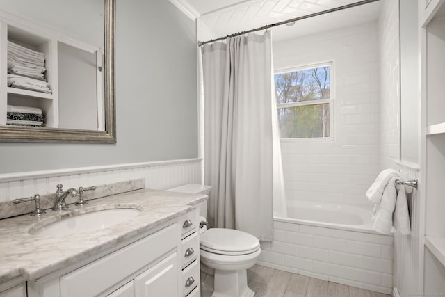24 Appletree Ln, Norwalk, CT 06850 - bathroom featuring vanity, tiled shower / bath, and wood finished floors