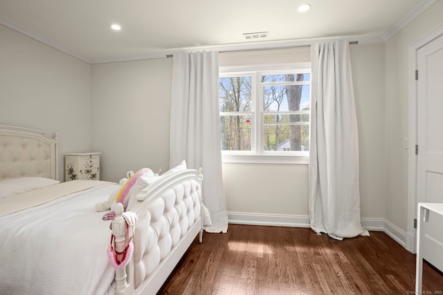 24 Appletree Ln, Norwalk, CT 06850 - bedroom with wood finished floors, crown molding, and recessed lighting