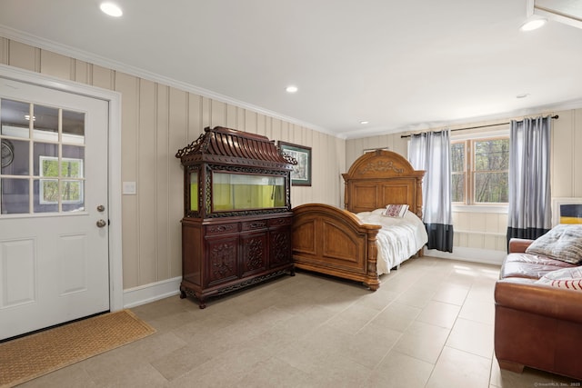 24 Appletree Ln, Norwalk, CT 06850 - bedroom with ornamental molding and recessed lighting