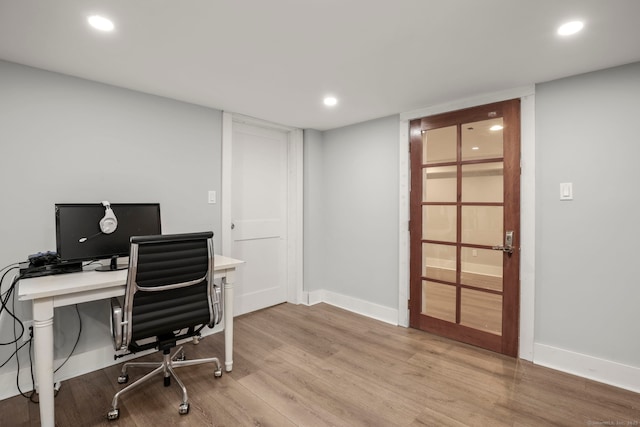 24 Appletree Ln, Norwalk, CT 06850 - home office with wood finished floors and recessed lighting