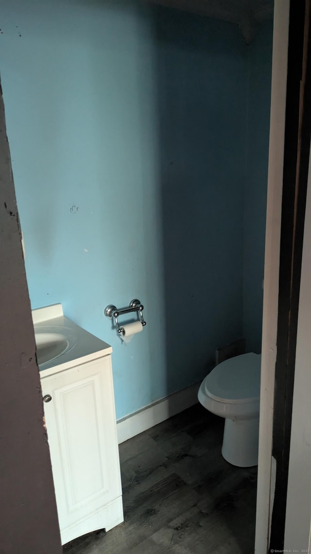 44 Convent Ave, Norwich, CT 06360 - bathroom featuring vanity and wood finished floors