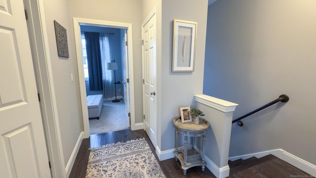 41 Eden Ave Unit 3, Southington, CT 06489 - hall featuring an upstairs landing and dark wood-type flooring