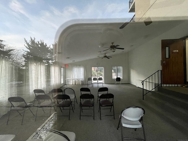 2625 Park Ave Unit 11P, Bridgeport, CT 06604 - view of patio with ceiling fan and a bar