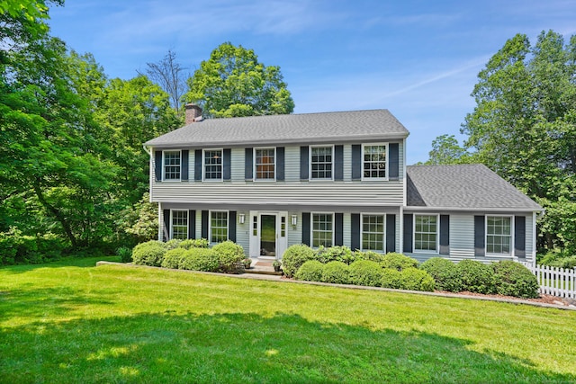 35 Cedar Vale Dr, New Milford, CT 06776 - colonial-style house with a chimney and a shingled roof