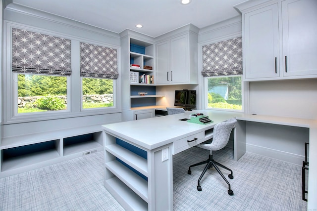 16 Gault Park Dr, Westport, CT 06880 - office space with built in desk, light colored carpet, plenty of natural light, and recessed lighting