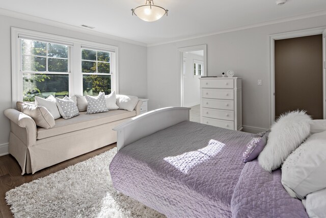 16 Gault Park Dr, Westport, CT 06880 - bedroom with crown molding and wood finished floors