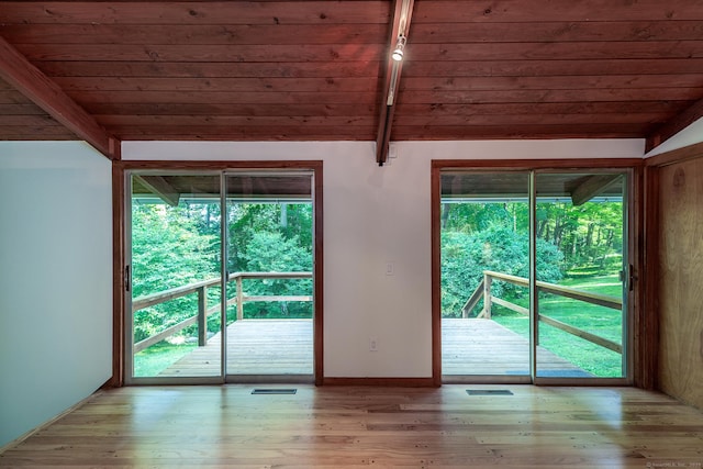 60 Ferry Bridge Rd, Washington, CT 06793 - entryway featuring wood ceiling and wood finished floors