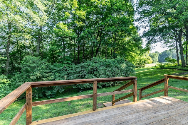 60 Ferry Bridge Rd, Washington, CT 06793 - wooden deck featuring a lawn