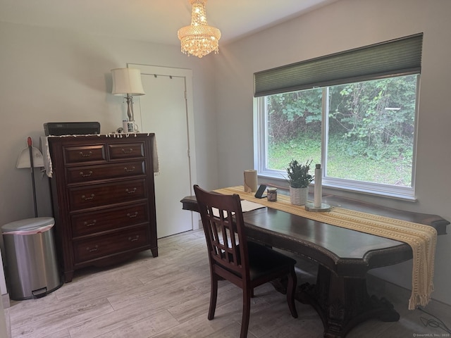 37 Brookwood Dr Apt D, Rocky Hill, CT 06067 - dining space with a chandelier, plenty of natural light, and light wood-type flooring