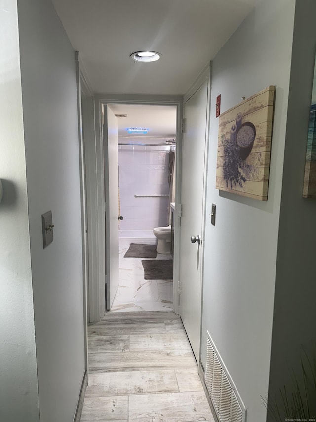 37 Brookwood Dr Apt D, Rocky Hill, CT 06067 - corridor featuring light wood-style floors