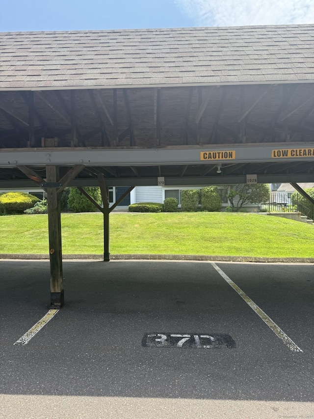 37 Brookwood Dr Apt D, Rocky Hill, CT 06067 - view of covered parking lot