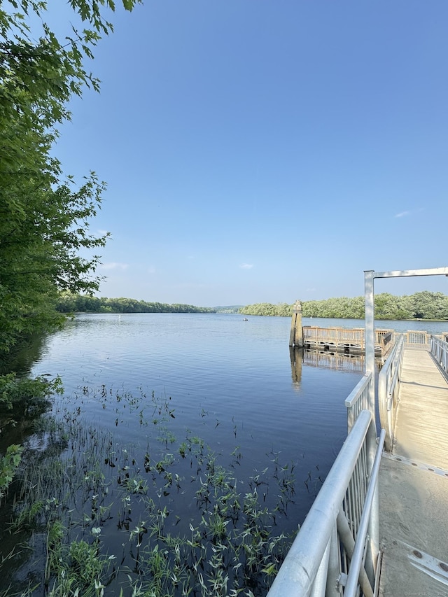 37 Brookwood Dr Apt D, Rocky Hill, CT 06067 - dock featuring a water view