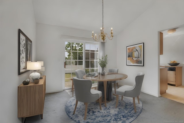 46 Rolling Grn, Middletown, CT 06457 - carpeted dining room with a chandelier and lofted ceiling