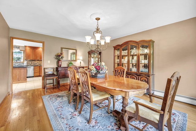 15 Quigley Rd, Wallingford, CT 06492 - dining area with a chandelier and light wood finished floors