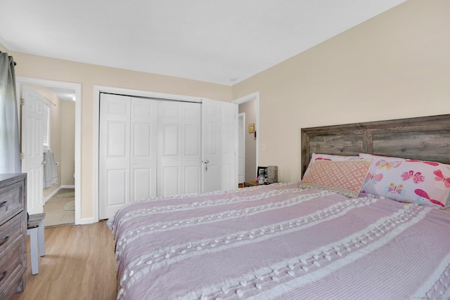 9 Renee Ln, Enfield, CT 06082 - bedroom featuring light wood-style floors and a closet