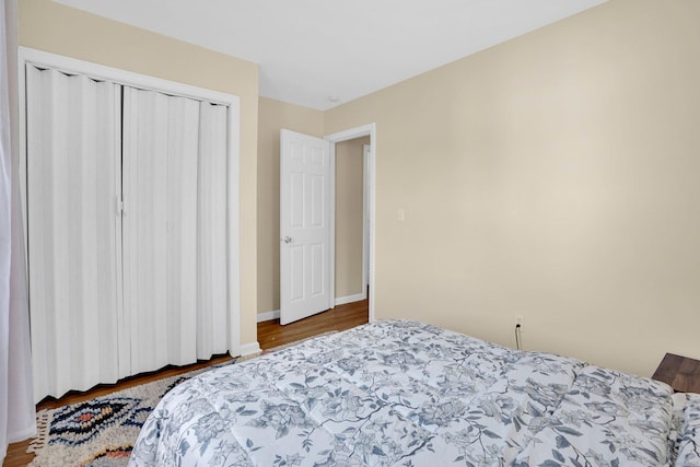 9 Renee Ln, Enfield, CT 06082 - bedroom with wood finished floors and a closet