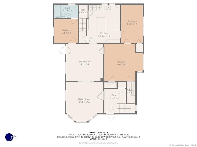 171 Lincoln St, Middletown, CT 06457 - view of property floor plan