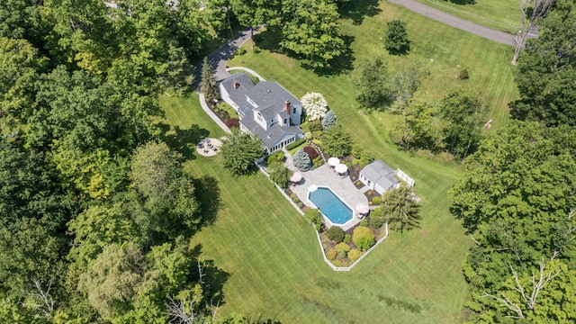 46 Tally Ho Rd, Ridgefield, CT 06877 - bird's eye view of a pool