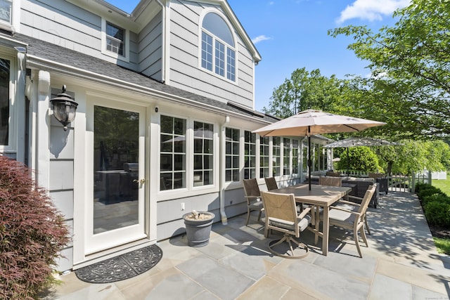 46 Tally Ho Rd, Ridgefield, CT 06877 - view of patio / terrace featuring outdoor dining area